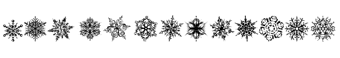 Snowflakes tfb Font UPPERCASE