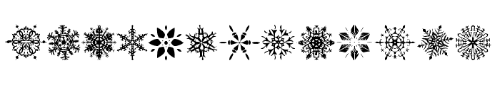 Snowflakes tfb Font UPPERCASE