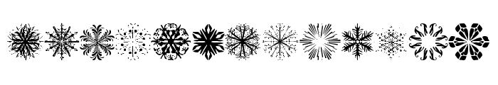 Snowflakes tfb Font LOWERCASE