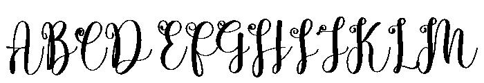 Snowlake Font UPPERCASE