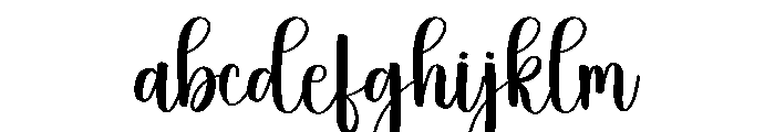 Snowlake Font LOWERCASE