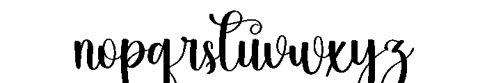 Snowlake Font LOWERCASE