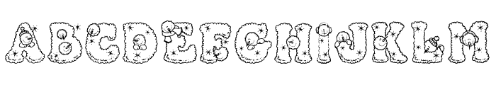 Snowpersons Font UPPERCASE