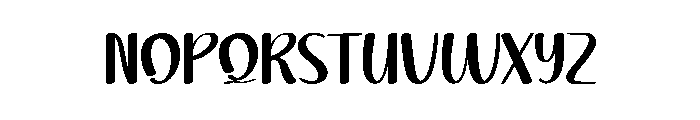 Snowshoes Font LOWERCASE