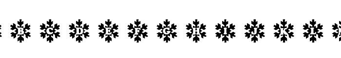 Snowy Caps Font UPPERCASE