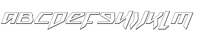 Snubfighter 3D Italic Font UPPERCASE