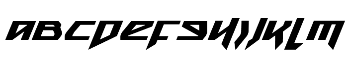 Snubfighter Bold Italic Font UPPERCASE