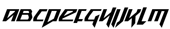 Snubfighter Condensed Italic Font LOWERCASE