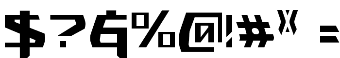 Snubfighter Condensed Font OTHER CHARS