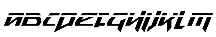 Snubfighter Phaser Italic Font LOWERCASE