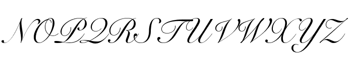 Snell Roundhand Font UPPERCASE