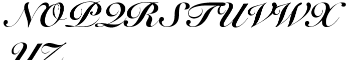 Snell Roundhand Script Black Font UPPERCASE