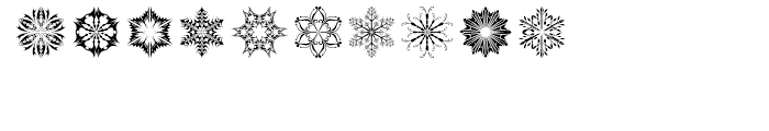 Snow Crystals 2 Font OTHER CHARS