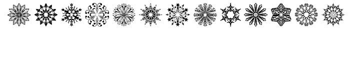Snow Crystals 2 Font UPPERCASE