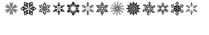 Snow Crystals 2 Font LOWERCASE
