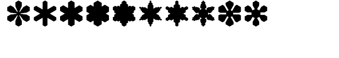 Snowflake Assortment Regular Font OTHER CHARS