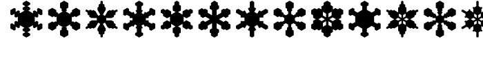 Snowflake Assortment Regular Font LOWERCASE