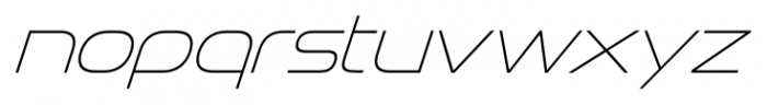 Snasm ExtraLight Italic Font LOWERCASE