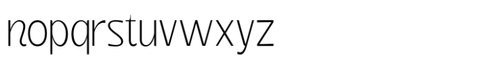 SNS Querish Thin Font LOWERCASE