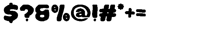 Snack Pillow Font OTHER CHARS