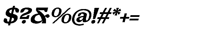 Snack Rush Italic Font OTHER CHARS