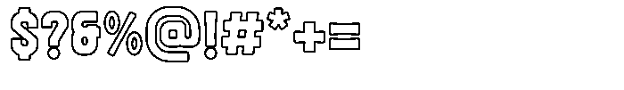 Snaklet Outline Font OTHER CHARS