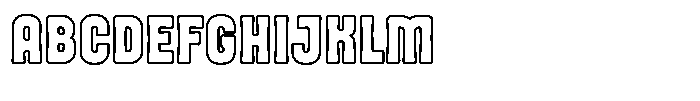 Snaklet Outline Font UPPERCASE