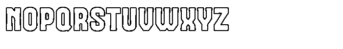 Snaklet Outline Font UPPERCASE