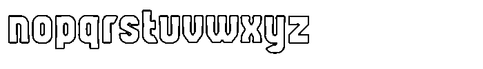 Snaklet Outline Font LOWERCASE