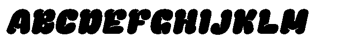 Snap Pop Italic Font UPPERCASE