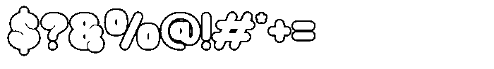 Snap Pop Outline Font OTHER CHARS