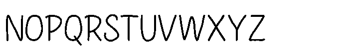 Snappy Child Font UPPERCASE