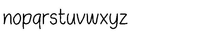 Snappy Child Font LOWERCASE