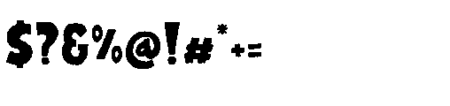 Snarl Rough Regular Font OTHER CHARS