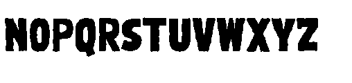 Snarl Rough Regular Font UPPERCASE