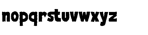 Snarl Rough Regular Font LOWERCASE
