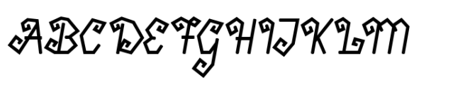 Snick Twirl Font UPPERCASE