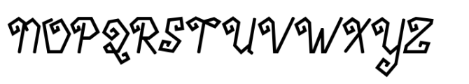 Snick Twirl Font UPPERCASE