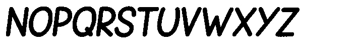 Snova Nova Brush Italic Font LOWERCASE