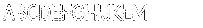 Snova Nova Brush Outline Font UPPERCASE