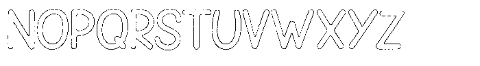 Snova Nova Brush Outline Font UPPERCASE