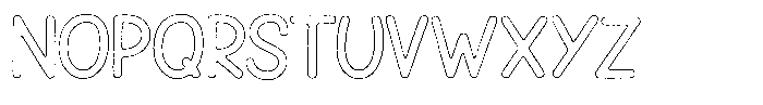Snova Nova Brush Outline Font LOWERCASE