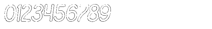 Snova Nova Cut Outline Italic Font OTHER CHARS