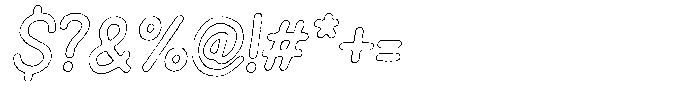 Snova Nova Cut Outline Italic Font OTHER CHARS