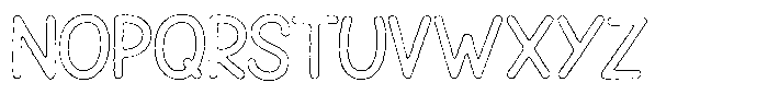 Snova Nova Cut Outline Font UPPERCASE