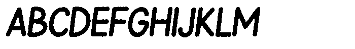 Snova Nova Eroded Italic Font UPPERCASE