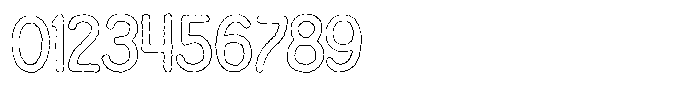 Snova Nova Eroded Outline Font OTHER CHARS