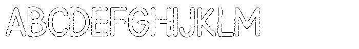 Snova Nova Eroded Outline FONT