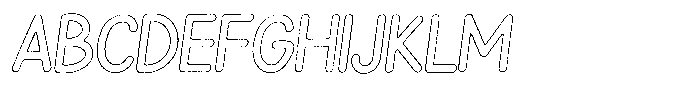 Snova Nova Grit Outline Italic FONT