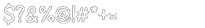 Snova Nova Grit Outline Font OTHER CHARS